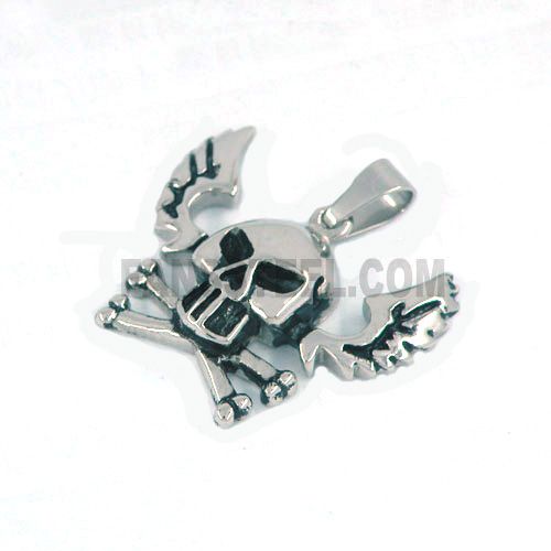 FSP15W38  cross bone wing skull Pendant 